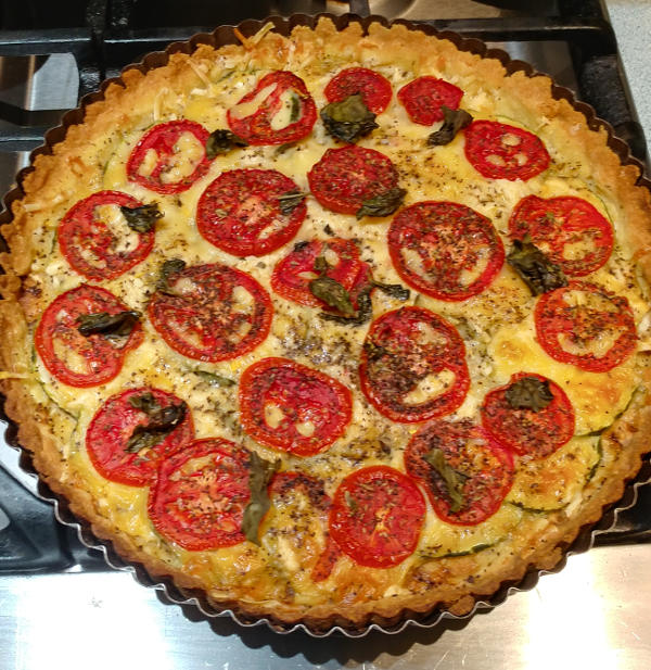 Zucchini Tomato Tart