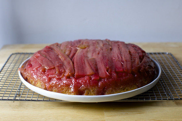 Rhubarb Upside Down Cake Rhubarb Upside Down Cake